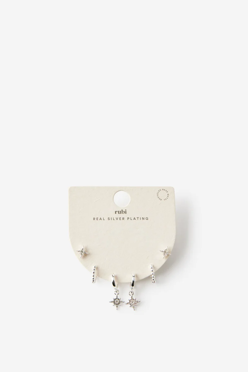 روبي 3Pk Small Earring